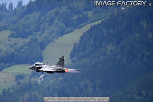 2019-09-07 Zeltweg Airpower 12221 Saab JAS 39 Gripen - Hungarian Air Force